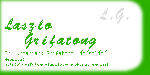 laszlo grifatong business card